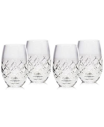 macy's crystal wine glasses|macy's stemless wine glasses.